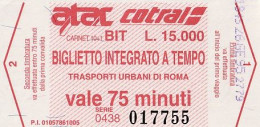 ATAC COTRAL - Trasporti Urbani Di Roma - Anno 1995 - Europe