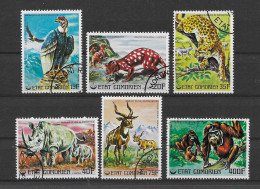 Komoren 1976 Tiere Mi.Nr. 325/30 Kpl. Satz Gestempelt - Comores (1975-...)