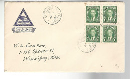 52204 ) Canada First Day Cover Ottawa Postmark 1937 Winnipeg Philateic Society - ....-1951