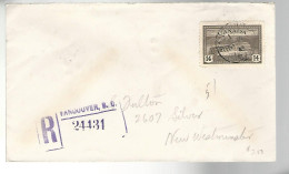 52208 ) Canada Registered Postmark 1946 Vancouver New Westminster - Recommandés