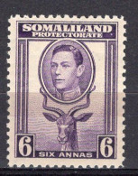 P4006 - BRITISH COLONIES SOMALILAND Yv N°81 * - Somaliland (Herrschaft ...-1959)