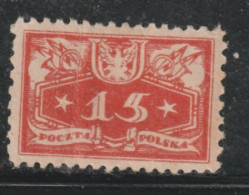 POLOGNE 533 // YVERT 4 (SERVICE) // 1920 - Strafport