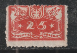 POLOGNE 534 // YVERT 5 (SERVICE) // 1920 - Taxe