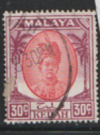 Malaysia  Kedah   1950  SG  85a  30c Fine Used - Kedah