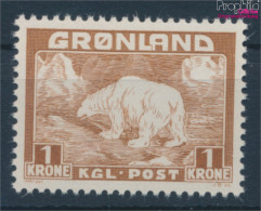 Dänemark - Grönland 7 Postfrisch 1938 Eisbär (10176784 - Ongebruikt