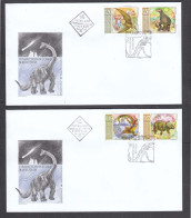 Bulgaria 2003 - Prehistoric Animals, Mi-nr. 4596/99, 2 FDC - FDC