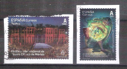 España 2023- 2 Sellos Usados Y Circulados- Festival Internacional Teatro Clásico Y Disello  -Espagne-Spain-Spanje-Spagna - Used Stamps