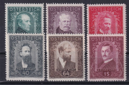 AUSTRIA 1932 - MNH - ANK 545-550 - Neufs