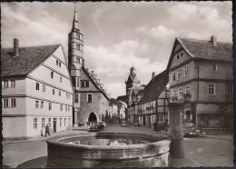 D-34497 Korbach - Stechbahn Mit Rathaus - Cars - VW Käfer - Opel Kapitän P 2,6 - Mercedes Ponton - Korbach