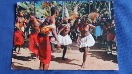 CPSM AFRIQUE KENYA GIRIAMA DANCERS MALINDI  JEUNES FEMMES NOIRES SEINS NUS DANSE FOKLORIQUE   ETHNIQUE ET CULTURE - Kenya