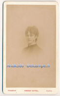 Photographie Ancienne XIXe CDV Portrait De Madame PATORNI Photographe Chambay Paris 1884 - Personnes Identifiées