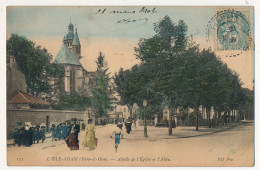 CPA - L'ISLE-ADAM (Seine Et Oise) - Abside De L'Eglise Et L'Allée - L'Isle Adam