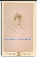 Photographie Ancienne XIXe CDV Portrait De Madame PATORNI Photographe Hideux Paris 1896 - Personnes Identifiées