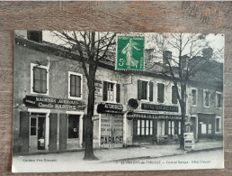 Saint Vincent De Tyrosse - Central Garage Et Hôtel Clouzet. Rare Carte - Saint Vincent De Tyrosse