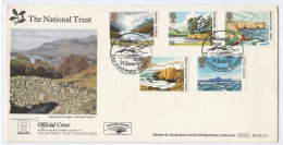 1981 BRIDGE & LANDSCAPES  Special NATIONAL TRUST SCOTLAND Official FDC DERWENTWATER Cover Gb Stamps Environment Nature - Protection De L'environnement & Climat