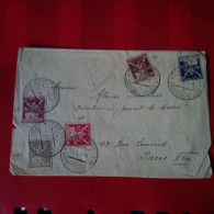 LETTRE TCHEQUIE POUR PARIS JOURNAL LE MATIN ACCUMULATION TIMBRE - Storia Postale