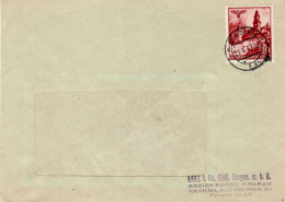 POLAND GENERAL GOVERNMENT 1942 LETTER SENT FROM KRAKÓW - Gouvernement Général