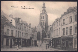 +++ CPA - TIENEN - TIRLEMONT - Rue Neuve Et Eglise Notre Dame  // - Tienen