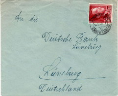 POLAND GENERAL GOVERNMENT 1941 LETTER SENT FROM HRUBIESZÓW TO LUENEBURG - Gouvernement Général