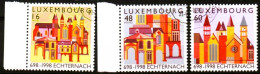 Luxembourg, Luxemburg, 1998, MI 1456 - 1458, YT 1406 - 1408,  1300 JAHRE ABTEI ECHTERNACH , GESTEMPELT,  OBLITERE - Gebruikt