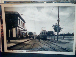 TORRE ANNUNZIATA -NAPOLI - STAZIONE DELLA CIRCUNVESUVIANA CON TRENO ANIMATA N1935 GRIGIA  JN2456 - Torre Annunziata