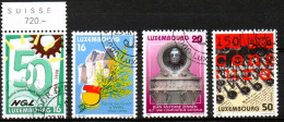 Luxembourg, Luxemburg, 1998, MI 1442 - 1445, YT 1392 - 1395, JAHRESEREIGNISSE,  GESTEMPELT,  OBLITERE - Oblitérés