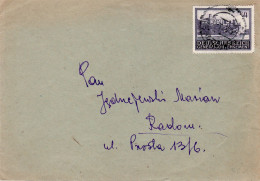 POLAND GENERAL GOVERNMENT 1943 LETTER SENT FROM KĄTY TO RADOM - Gouvernement Général