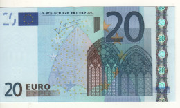 20 EURO  "P" OLANDA  Firma Trichet   G 007 A5   /  FDS - UNC - 20 Euro