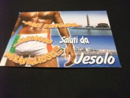 UOMO E PAESAGGIO .. MERAVIGLIOSO FARO SALUTI DA JESOLO - Souvenir De...