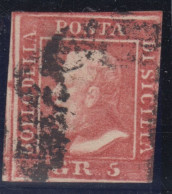 ITALIA - Sicilia - 1859 Sassone N.11  Vermiglio Cat 5500 Euro Usato - Sizilien