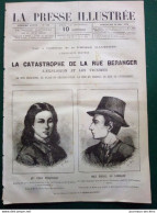 1878 PARIS LA CATASTROPHE DE LA RUE BÉRANGER - AFFAIRE VÉRA ZASSOULICH - LA PRESSE ILLUSTRÉE - 1850 - 1899