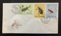 CUBA, FDC  « FAUNA », « Insects », « ENTOMOFAUNA », 1980 - Abeilles