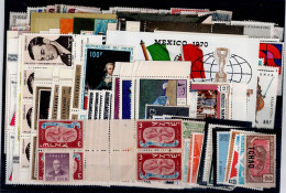 LOT OF 234 STAMPS MINT+USED +16 BLOCKS MI- 85 EURO VF!! - Collections (sans Albums)