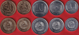 Transnistria Set Of 5 Coins: 1 - 50 Kopeek 2000-2005 UNC - Moldova