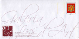 PAP D'ANDORRE Avec  Timbre "ARMOIRIES - Philal@poste - Lettre Prioritaire" Et Illust. "GALERIE D'ART" - Postwaardestukken & Prêts-à-poster