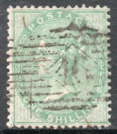 REINO UNIDO – GREAT BRITAIN Sello Usado De 1 Schilling REINA VICTORIA Año 1856 – Valorizado En Catálogo U$S 300.00 - Used Stamps