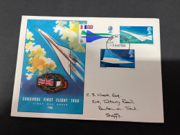 31-8-2023 (3 T 44) UK FDC Cover - 1969 - (1 Cover) Concorde 1st Flight - 1952-1971 Pre-Decimal Issues