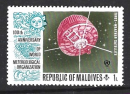 MALDIVES. N°436 De 1973. Satellite Météorologique. - Protection De L'environnement & Climat