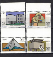 CHCT18 - Synagogues, Architecture, 1983, MNH Stamps, Complete Series, Israel - Nuovi (senza Tab)