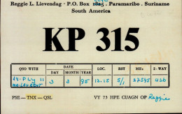 CARTE QSL.. KP 315 .1995   DOS VIERGE - Radio