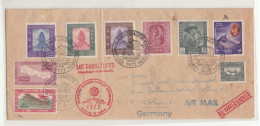 Nepal / Airmail / Germany / Mount Everest / Autographs / Maps - Népal