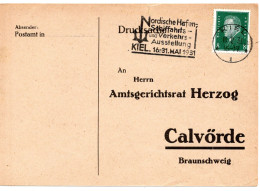 59708 - Deutsches Reich - 1931 - 8Pfg Ebert EF A Kte KIEL - NORDISCHE HAFEN-, ... AUSSTELLUNG ... -> Calvoerde - Marittimi