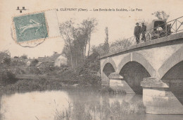 BE23 -  CLEMONT  DANS LE CHER  LES  BORDS DE LA SAULDRE  LE PONT  CPA  CIRCULEE - Clémont