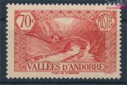 Andorra - Französische Post 65 Postfrisch 1937 Landschaften (10168850 - Neufs