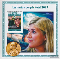 Togo Miniature Sheet 1536 (complete. Issue) Unmounted Mint / Never Hinged 2017 Nobel Laureates - Togo (1960-...)