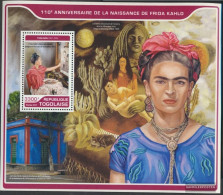 Togo Miniature Sheet 1434 (complete. Issue) Unmounted Mint / Never Hinged 2017 Frida Kahlo - Togo (1960-...)