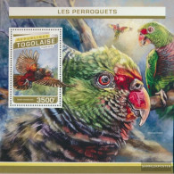 Togo Miniature Sheet 1356 (complete. Issue) Unmounted Mint / Never Hinged 2016 Parrots - Togo (1960-...)