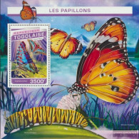 Togo Miniature Sheet 1354 (complete. Issue) Unmounted Mint / Never Hinged 2016 Butterflies - Togo (1960-...)