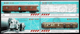 ARGENTINA 2016 Mi 3699-3702 TRAINS POSTAL WAGONS MINT STAMPS ** - Unused Stamps