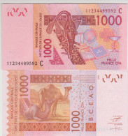West African States 1000 Francs 2011 Pick 315C UNC Burkina Faso - West African States